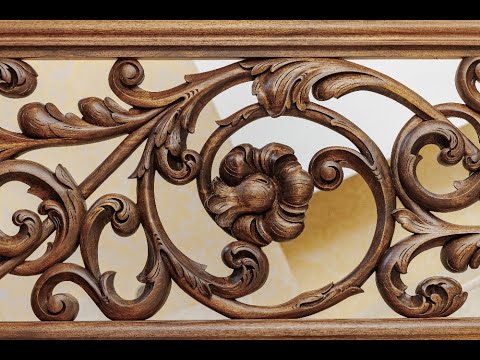 Видео: Резное перила для лестницы