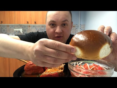 Видео: Фаршированные перцы МУКБАНГ MUKBANG