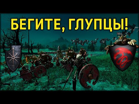 Видео: Бегите, глупцы! | Вампиры vs Воины Хаоса | Ленды | Total War: WARHAMMER 3