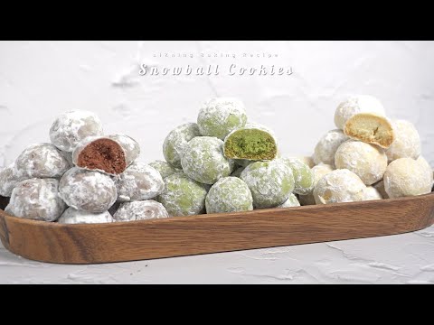 Видео: [Субтитры] Печенье "Снежный шар" в 3-х вкусах｜siZning