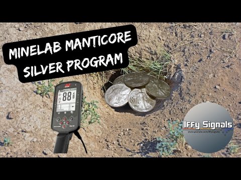 Видео: Программа поиска серебряных монет Minelab Manticore по регионам тона — металлоискатель