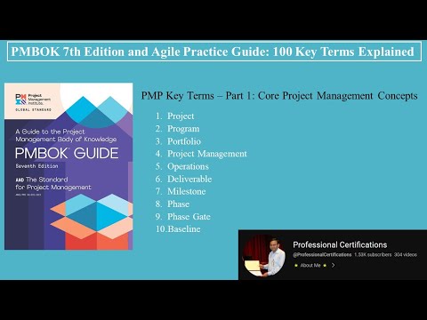 Видео: PMP7 100 ключевых терминов. Объяснение – Часть 1: Основные концепции управления проектами