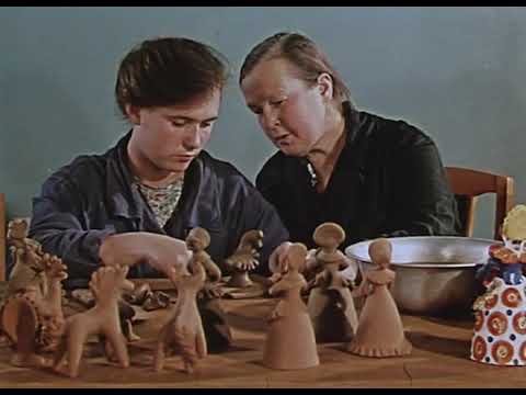 Видео: Русская сказка в стиле Дымковской игрушки. М/Ф "Вернулся служивый домой" 1959 г.