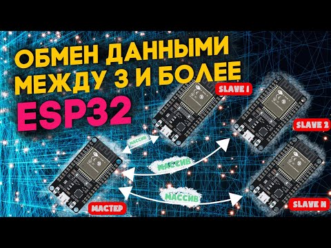 Видео: Обмениваемся массивом данных между тремя и более Piranha ESP32