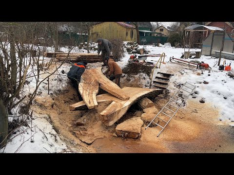 Видео: Огромные слэбы ивы с удивительной текстурой