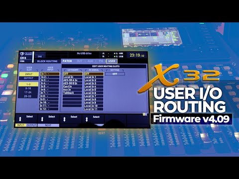 Видео: Маршрутизация входов и выходов USER на Behringer X32