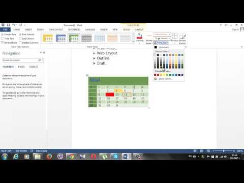 Видео: Урок_8_Текст в таблица в MS Word 2013.