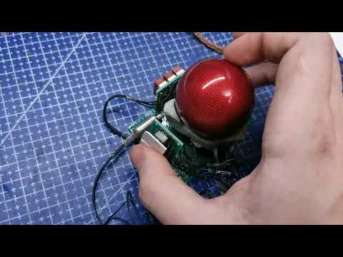 Видео: Демонстрация прототипа трекболла