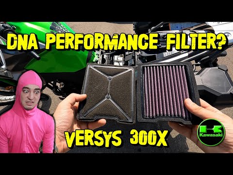Видео: (2017–2023) Kawasaki Versys 300x: замена воздушного фильтра DNA Performance — даёт ли она хоть ка...