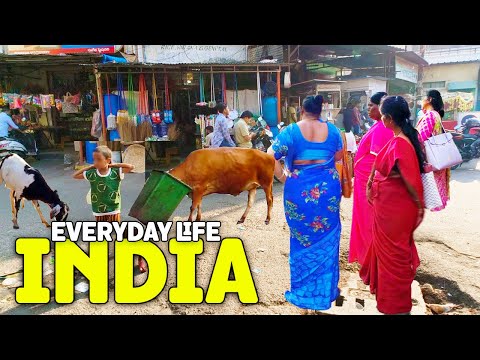Видео: 🇮🇳 Вы не поверите, что это повседневная жизнь в Индии | Пешая экскурсия 4K