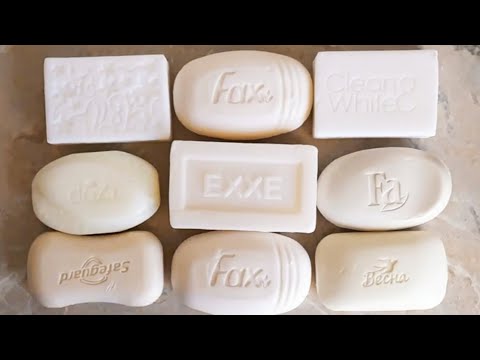Видео: White⚪ dry soap 🤍Резка сухого, белого мыло🔪