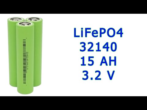 Видео: Акумулятори LiFePO4 CBAK 32140 15AH