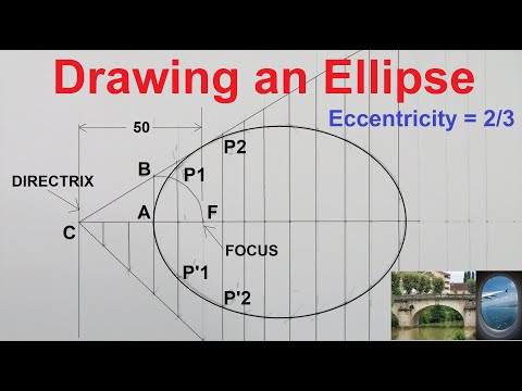 Видео: Рисование эллипса / Общий метод построения эллипса