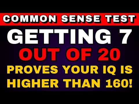 Видео: Сможете ли вы набрать 10 из 25? Ваш ум невероятно острый! 90% проваливают этот тест!