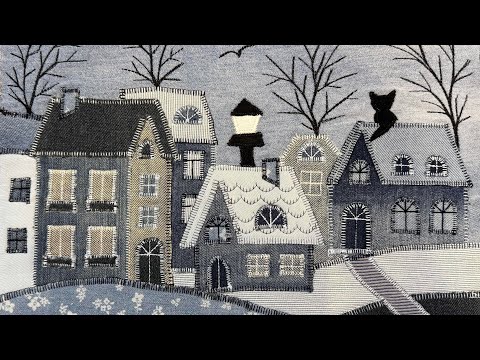 Видео: Домики из джинсы 🏡✂️🏠Аппликации из ткани🏡 Джинсовые домики,подробный мастер-класс 🏡✂️🏠   PART 2
