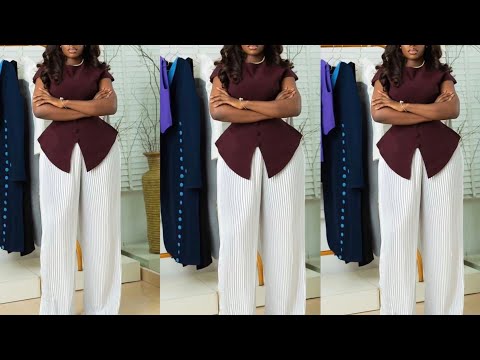 Видео: КАК СКРОЙТЕ СТИЛЬНУЮ БЛУЗКУ-БЮСЬЕ С РАЗРЕЗОМ СПЕРЕДИ (ДЛЯ НАЧИНАЮЩИХ)