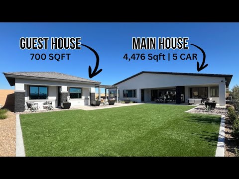 Видео: Мечта покупателя в Вегасе: индивидуальный дом с гаражом для автодома, 5 автомобилей и гостевой домик