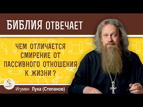 Видео: ЧЕМ ОТЛИЧАЕТСЯ СМИРЕНИЕ ОТ ПАССИВНОГО ОТНОШЕНИЯ К ЖИЗНИ ?  Игумен Лука (Степанов)