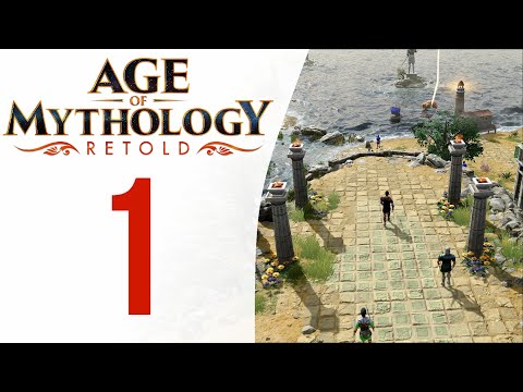 Видео: Знамения ⚡ Прохождение Age of Mythology: Retold #1 [Падение трезубца]