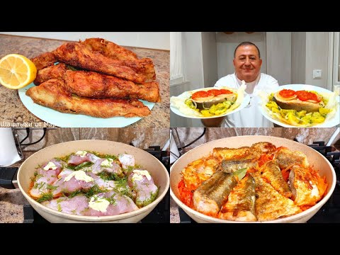 Видео: ОЧЕНЬ ВКУСНЫЕ РЫБНЫЕ Рецепты на Сковороде! 4 РЕЦЕПТА СРАЗУ!