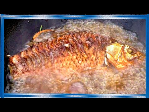 Видео: Жаренный карась без костей в казане на костре! #10