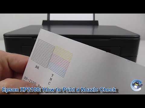 Видео: Epson Expression Home XP2100: как распечатать тестовую страницу проверки дюз