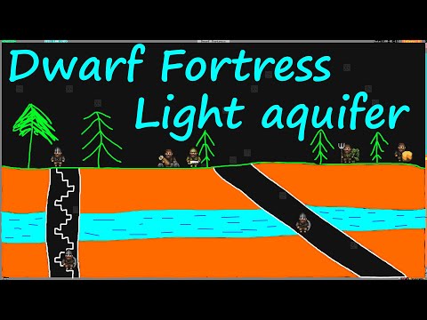 Видео: Dwarf Fortress - Light aquifer. Лёгкий водоносный горизонт - прохождение.
