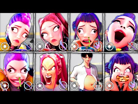 Видео: 1 000 000 самых глупых удаленных сцен — Что, если я стану мемом K-POP «Охотники на демонов» в «По...