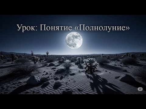 Видео: Урок: Понятие "Полнолуние" (Часть 1)