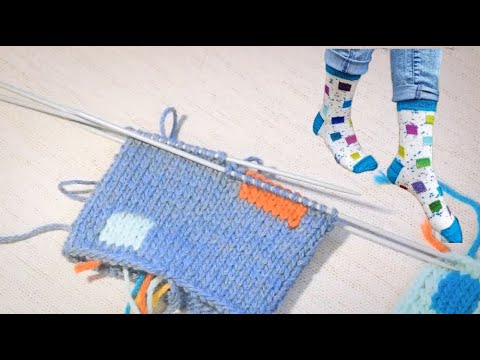 Видео: Интарсия в круговом вязании.#2025.