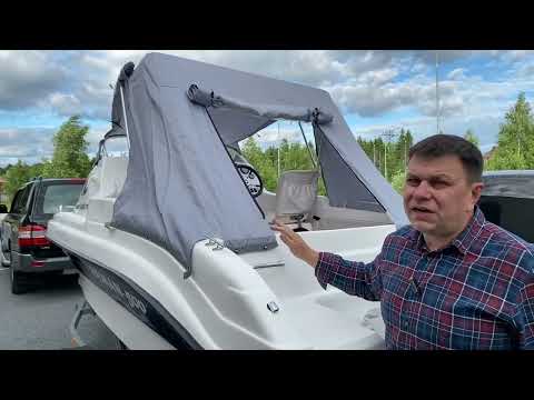 Видео: ХОДОВОЙ тент, для катера НЕМАН - 500