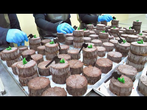 Видео: Не дерево! Как сделать торт с шоколадным муссом | Корейская еда