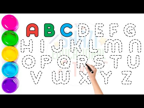 Видео: Учим ABCD — веселое обведение и раскрашивание для детей