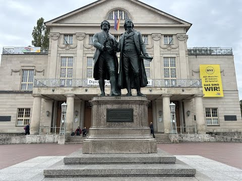 Видео: Weimar. Goethe-Schiller-Stadt. Веймар по местам Гете, Шиллера и Баха.