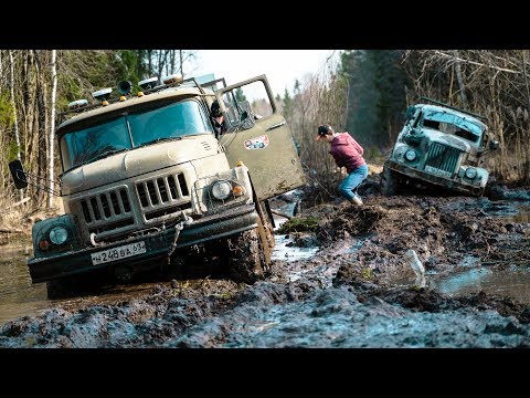 Видео: ИНТРИГА! ЗИЛ 131 против ГАЗ 63 и крутых внедорожников! 6х6 или 4х4. Бездорожье 2020