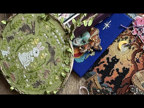 Видео: ВСЕ ВЫШИТЫЕ РАБОТЫ / комментирует муж