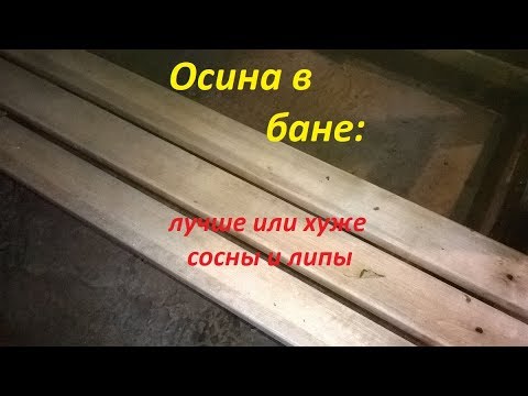 Видео: Осина в бане: лучше или хуже липы и сосны? Плюсы и минусы