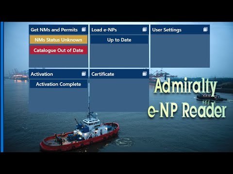 Видео: Admiralty e-NP Reader. Корректура морских пособий.  Weekly Updates for Nautical Publications.