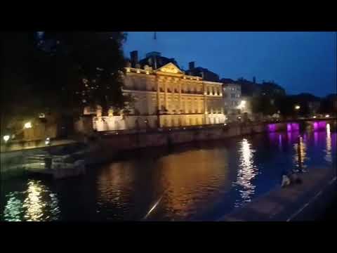 Видео: Ночной Страсбург.
