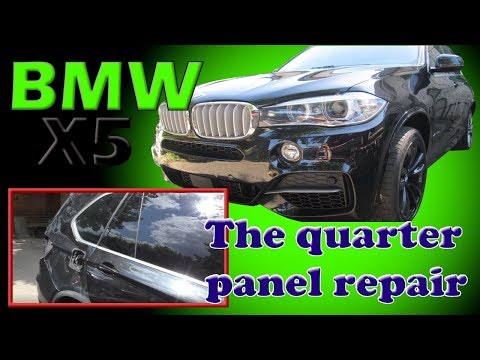 Видео: BMW X5. Body repair.  Ремонт кузова.