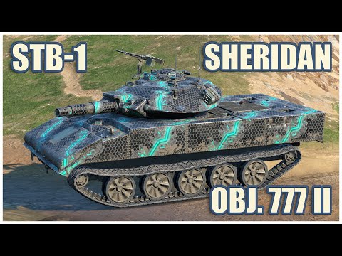 Видео: Sheridan, Объект 777 II & STB-1 • WoT Blitz Gameplay