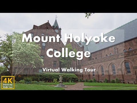 Видео: Колледж Маунт-Холиок (Mount Holyoke College) - Виртуальная пешеходная экскурсия [4k 60fps]