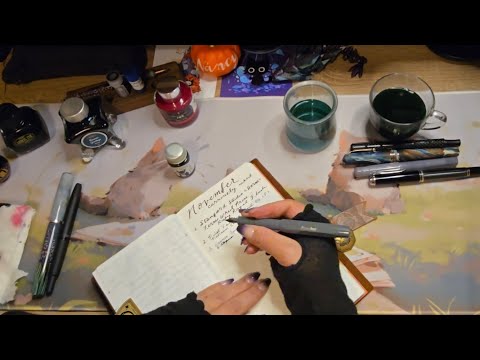 Видео: В настоящее время Inked – ноябрьская коллекция чернил и перьевых ручек в Castle House