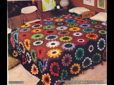 Видео: Мотив для красивого пледа. Часть 1