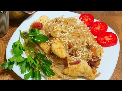Видео: Фунчоза с курицей | горячая фунчоза с овощами