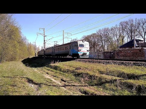 Видео: Електропоїзд ЕР9ЄТ-666 № 6858 Славутич - Чернігів