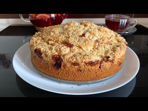 Видео: Пирог со сливами | Простой рецепт пирога
