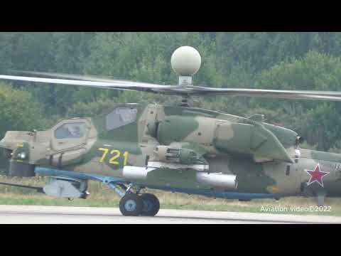 Видео: Mil Mi-28NM МИ-28 Запуск взлет Кубинка Армия-2022