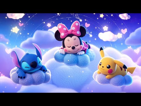 Видео: Колыбельная Моцарта и Брамса с Микки Маусом 🎶 Музыка для сна для малышей | Микки Маус, Пикачу, Стич