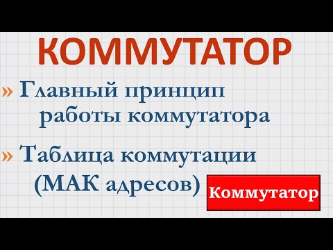 Видео: 4.8 Коммутатор – что это? Зачем нужен? Как работает? Коммутация и маршрутизация для начинающих